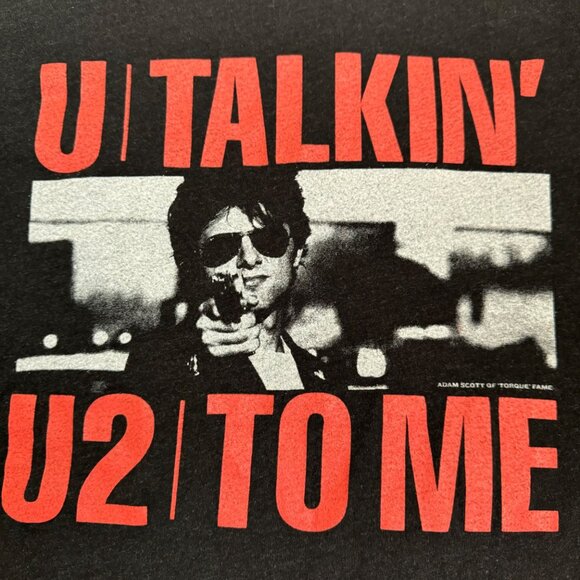 U Talkin U2 To Me Graphic Tee Shirt Podswag Official Merchandise Black - Picture 5 of 8